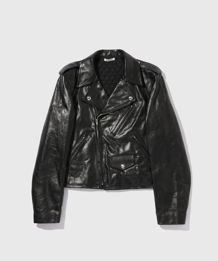 AURALEE 25AW LAMB LEATHER RIDERS JACKET